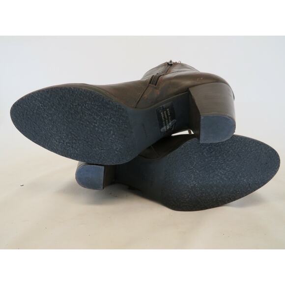 Charles By Charles David Brown Leather Zip Fringe Ankle Boots Womens Sz 39 EUR - Picture 9 of 12